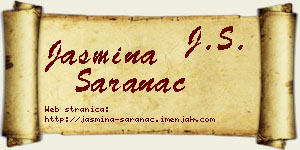 Jasmina Šaranac vizit kartica